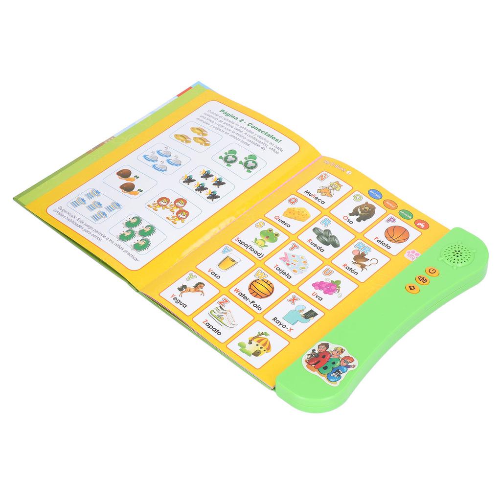 Electronic Sound Book Spanish Language Animal Fruit Numbers Learning Kids Educational Toy