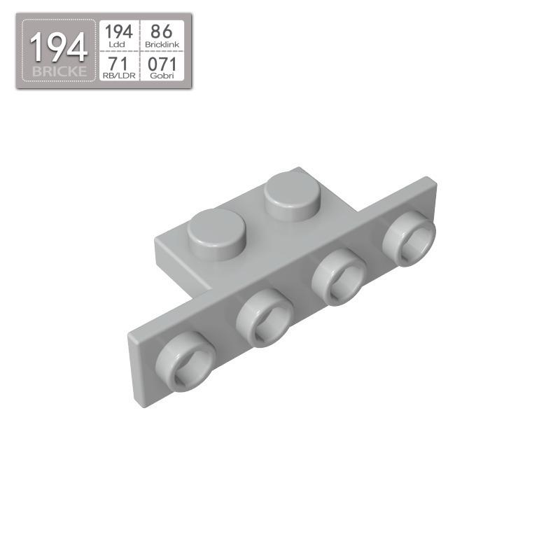 BRICKE 1x2-1x4 Bracket Piece Compatible with Lego 10201, 2436, 28802 Building Blocks