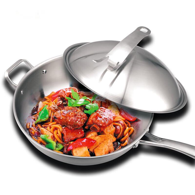 Shunfa Redeheng 304 Stainless Steel 3-Layer Stir-Fry Wok