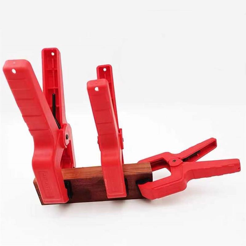 Heavy Duty Woodworking Spring Clamp 2/3/4 Inch Plastic Nylon Grip Strong A Type Carpenter Clip Tool Gripper for Wood Clamping