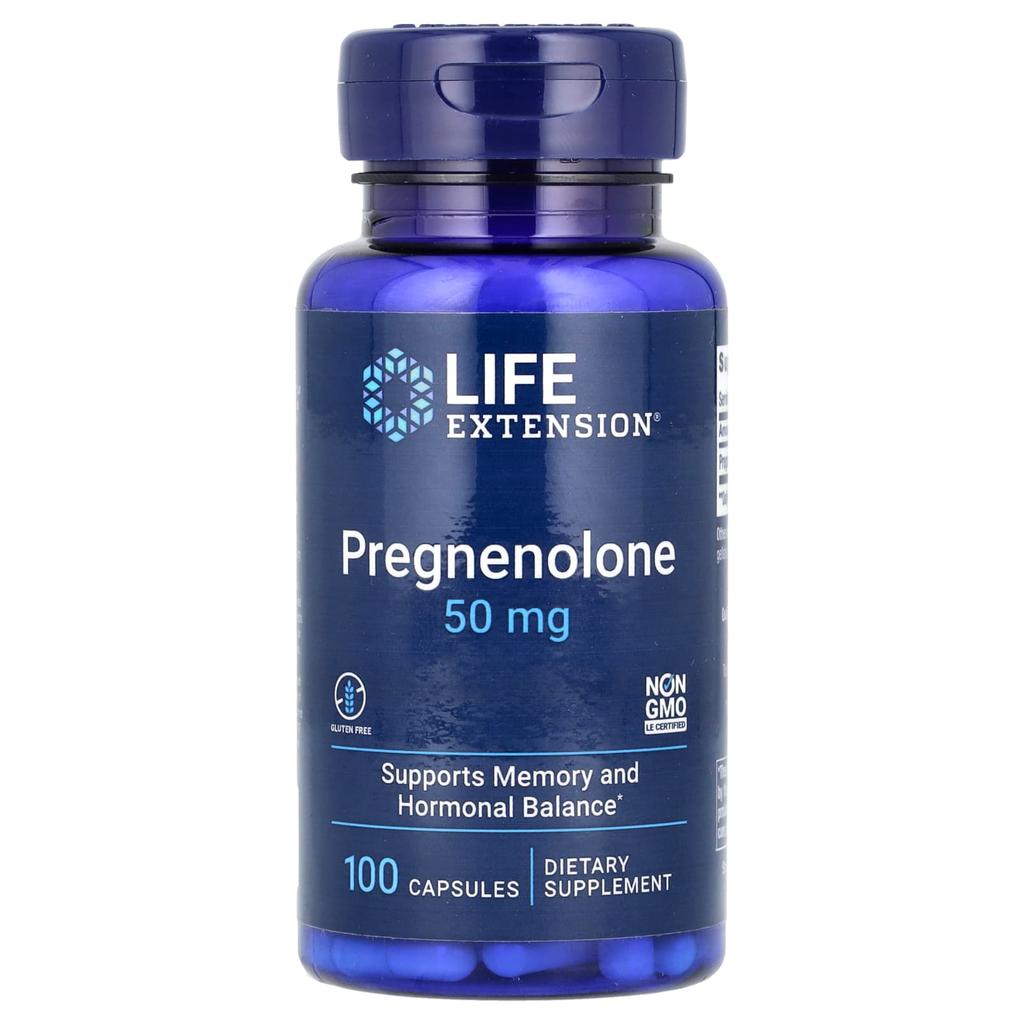 Pregnenolone, 50Mg, 100 Capsules