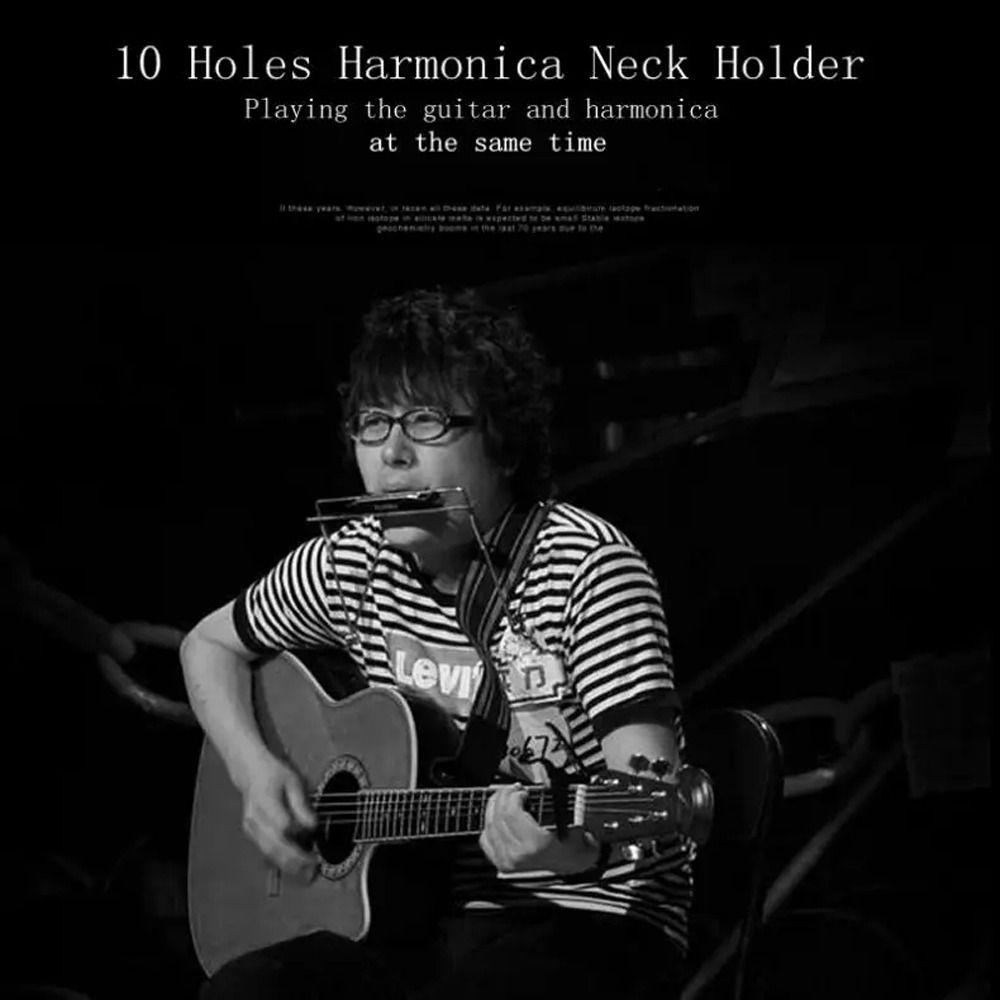 Adjustable Harmonica Neck Rack Sturdy Frame Harmonica Neck Holder Music Instruments