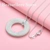 925 sterling silver 16-30 inch exquisite round woven pendant necklace, women's jewelry party gift, fashionable wedding