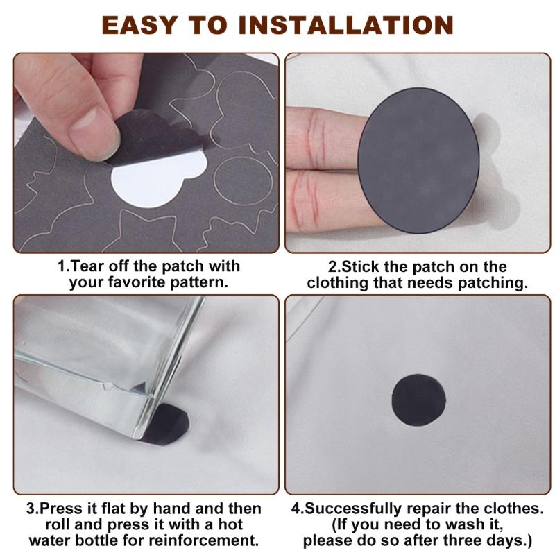 4 Pcs Adhesive Fabric Patches Waterproof Down Jackets Repair Patches for Skiing Hiking Winter Sleep Bags