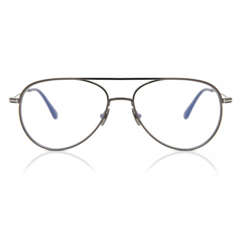 

Tom Ford Ft5693 B Blue Light Block 008 Men Eyeglasses Shiny Gunmetal/57