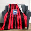 Ipswich Town FC Print Flannel Blanket High Quality Warm Comfortable Cover for All Seasons Perfect for Gifts Home Decor