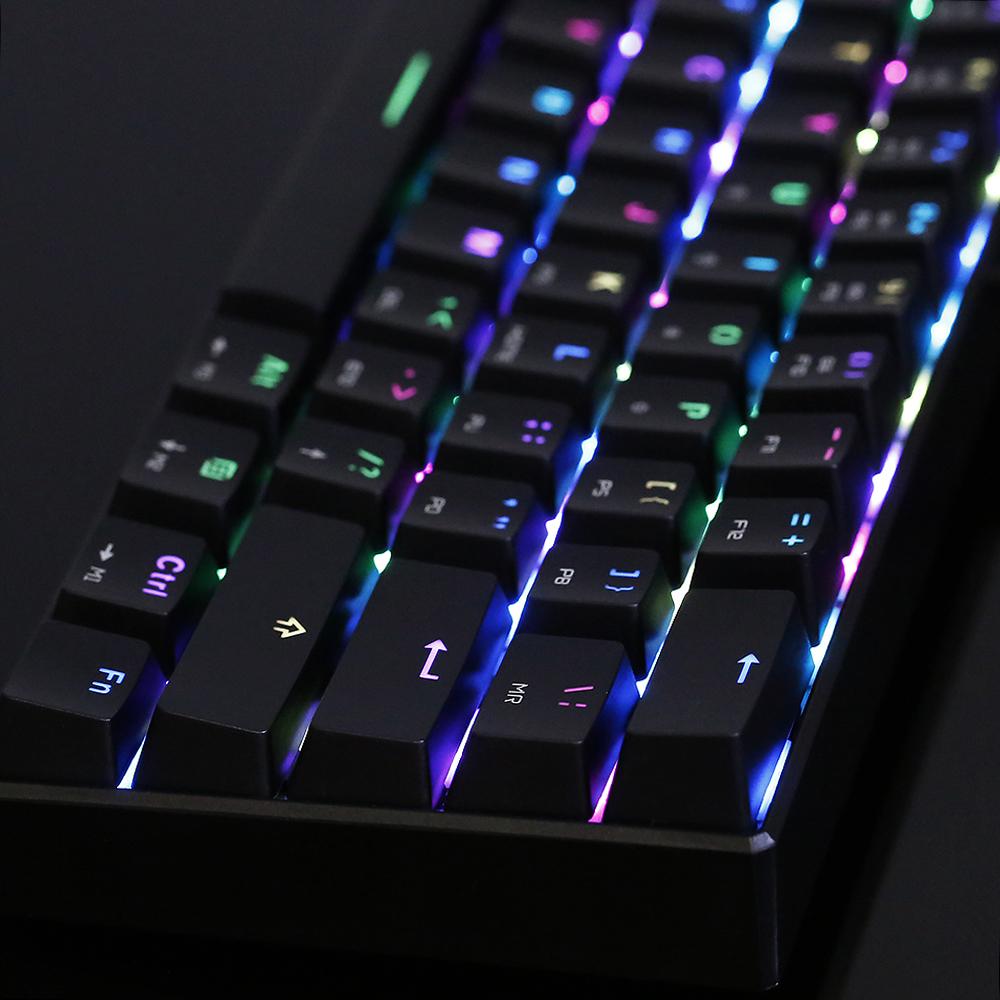 MOTOSPEED CK61 RGB Mechanical Gaming Keyboard OUTMU Red Switches Keyboard 61 Keys Anti Ghosting with Backlight for