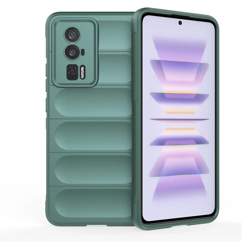 For Xiaomi Poco F5 Pro F3 F4 GT 5G Back Cover Phone Case Soft Liquid Silicone Anti-fall Shockproof Armor Protect Funda Coque
