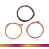 Acoustic Folk Guitar Strings Set Steel Core Copper Alloy Winding, 6pcs  Set