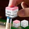 Vierkante TP7500 Biljartkrijt Roze/Grijs Antislip Snooker Neutraal Poolkrijt Fijn Poeder Biljart Poolkrijt Biljart Accessoires