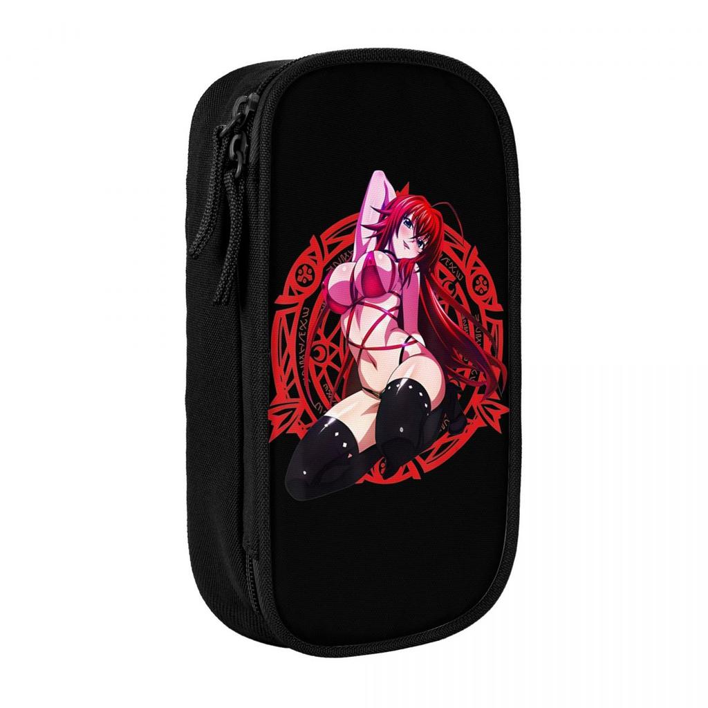 Creative High School DxD Rias Gremory Character Pencil Case Pencilcases Pen Kids Big Capacity Bag Supplies Zipper Accessories