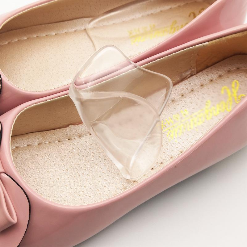 U-Shaped Silicone Heel Pads - Transparent, Thickened Cushion To Relieve Heel Fatigue, Sports Half-Size Insoles.