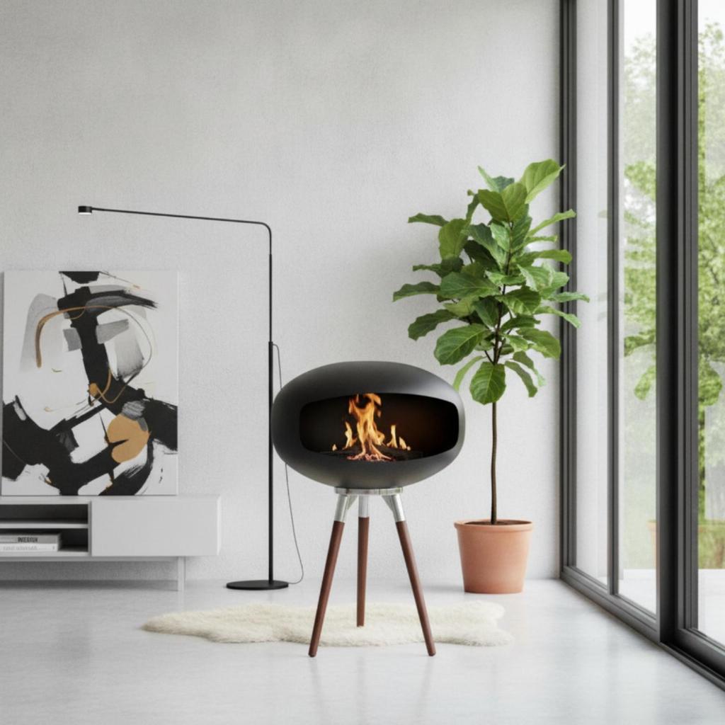 Tripod Fireplace Freestanding Biofuel Stainless Steel Heater for