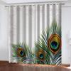 Digital Printing Peacock Animal Series Sunshade Curtains Living Room Bedroom Home Decoration Colored Feather Pattern Curtains