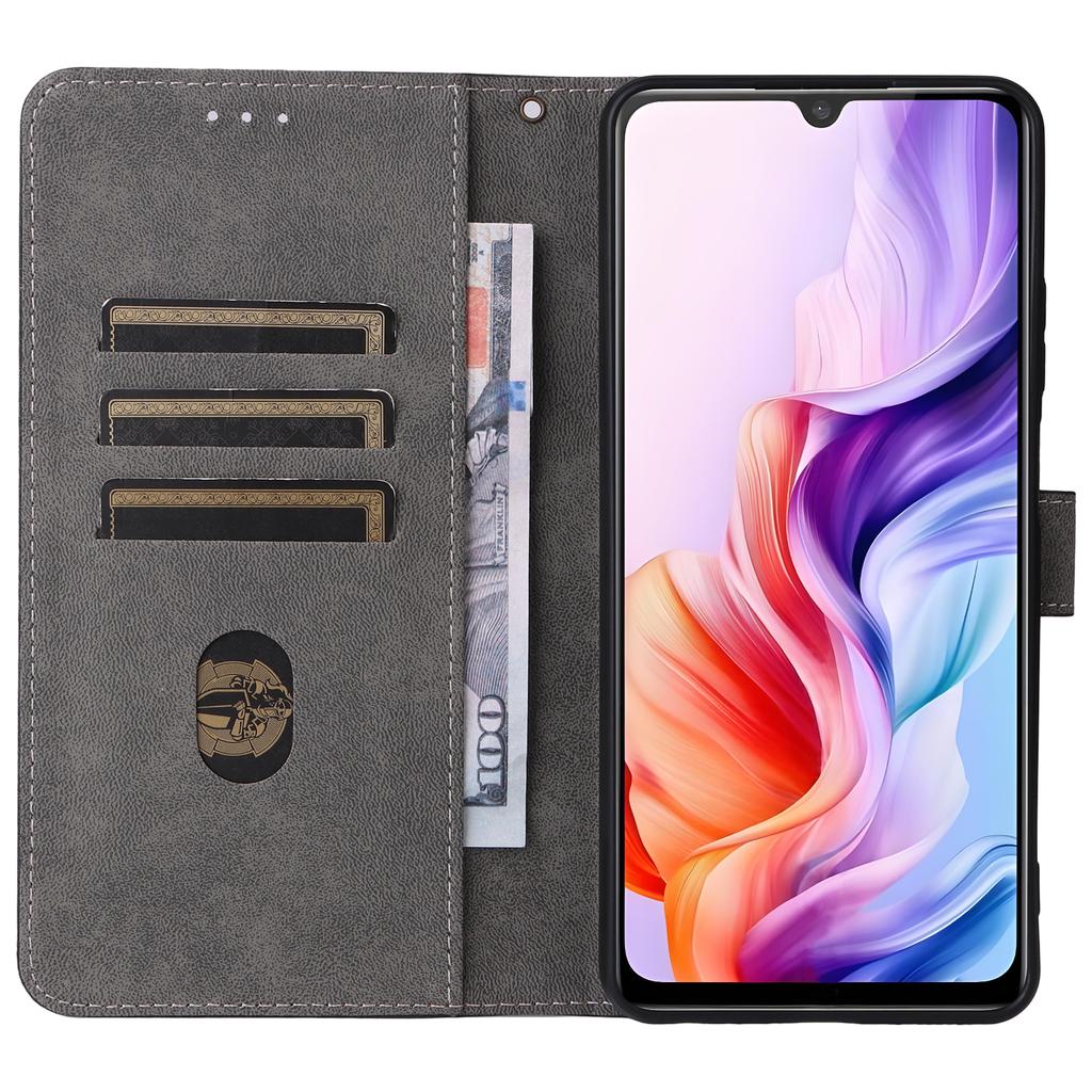 Pro ZTE Blade V70 Max/nubia V70 Max Pouzdro Peněženka Blokování RFID PU Kůže Kryt Stojánek pro sledování