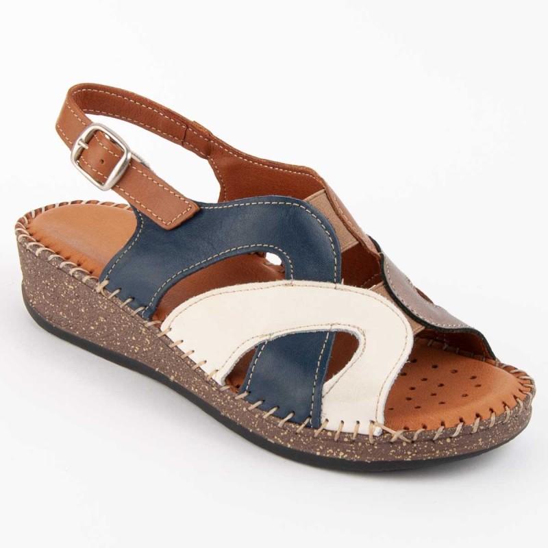 Women's Leather Sandal. Purapiel Leida 103017