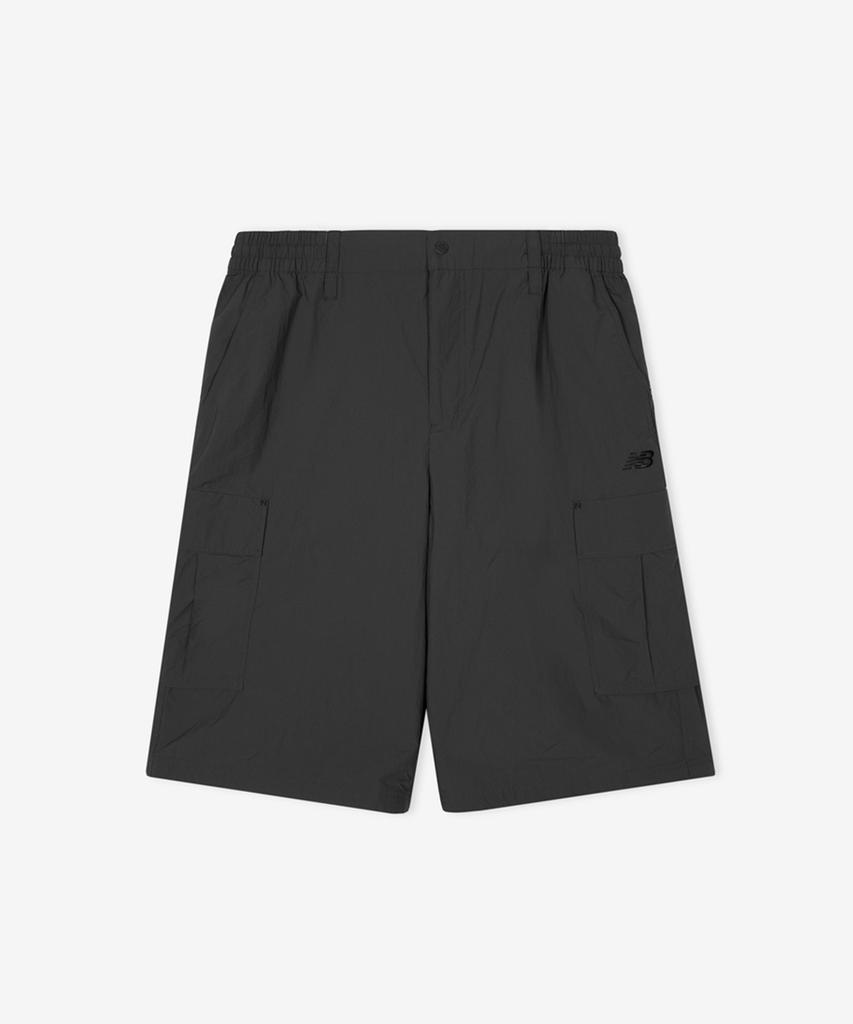 Nyuballanseu Nbnvg21513 / Uni Frozen Cotton-Like Cargo Knee-Length Bermuda Shorts (Charcoal)