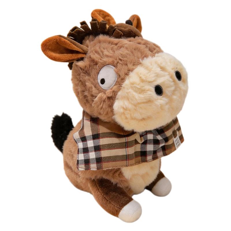 23cm Kawaii Zacht Pluche Ezel Kussen Speelgoed Schattig Knuffeldier Rustige Pop Speelkameraatje Voor Kamerdecoratie Kerstcadeau