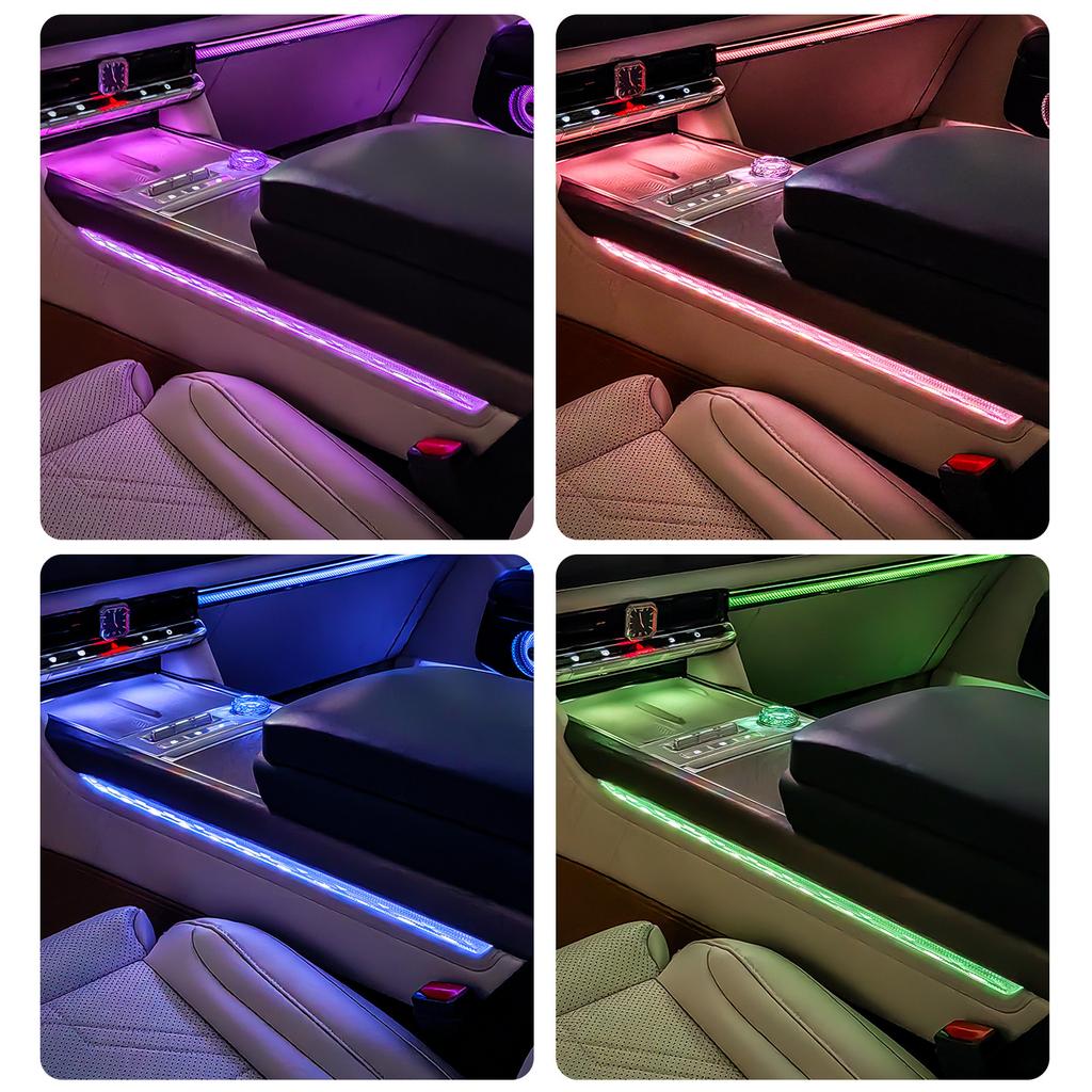 Fit For ZEEKR 9X 2025 Car Specialized Center Console Armrest Ambient Light Crystal Trim Strip Interior Modification Auto