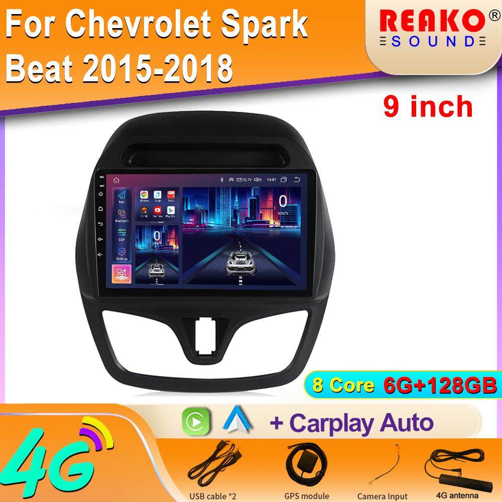 Android For Chevrolet Spark Beat 2015-2018 Auto Wireless Carplay Car Radio Multimedia Player Navigation GPS Bluetooth WIFI