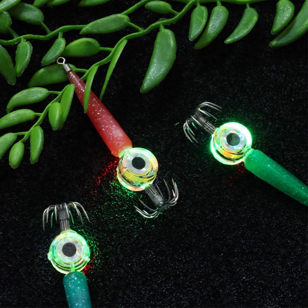 Angelzubehör Fischhaken Tintenfischhaken Blinkende Leuchtende LED Fischlampe Köderlicht Köderlicht