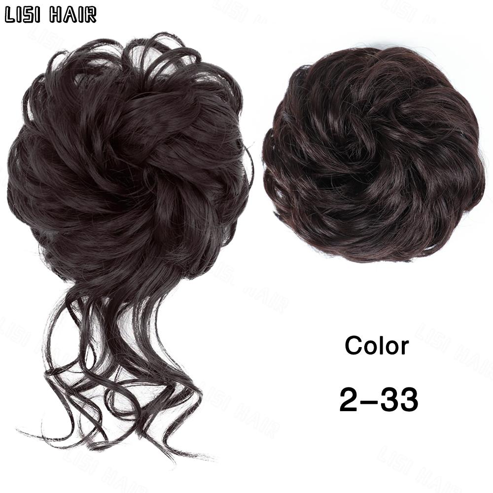 MERISIHAIR Synthetisch, 2 Stile, klassisch, zerzaust, Hochsteckfrisur, elastisch, unordentlicher Dutt, Haargummis, gefälschter Haarknoten, Donut, Pferdeschwanz, Haarknoten, Zubehör für Frauen, den täglichen Gebrauch