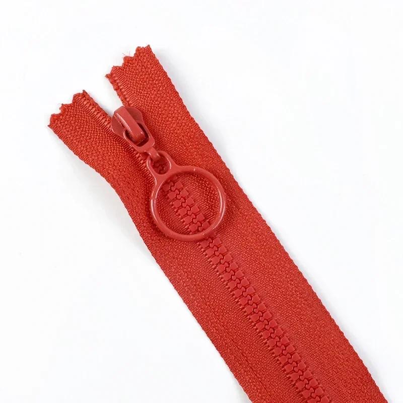 5/10/20Pcs Meetee 25/60cm 3# Resin Zippers Close/Open End Zipper for Clothes Bags Ring Puller Zip Garment Sewing Accessories