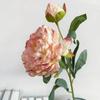5Pcs/lot Retro Burnt Edges Peony Fake Flowers Home Decoration Accessories Wedding Bouquet Party Event Decor Party Floral Peonies