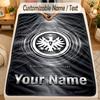 Flannel BlanketEintracht Frankfurt Custom Name Text Personalized Soft Warm Throw Blanket Home Decor Gift