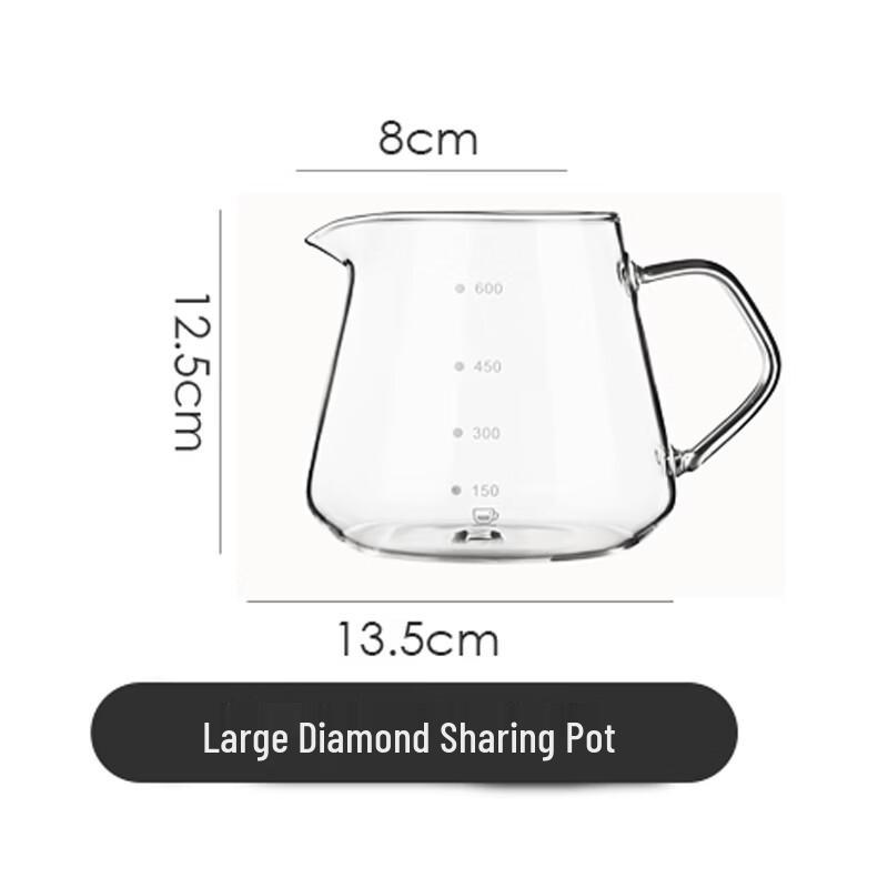 Shangqi Pour Over Cloud Design Glaskaffeekanne
