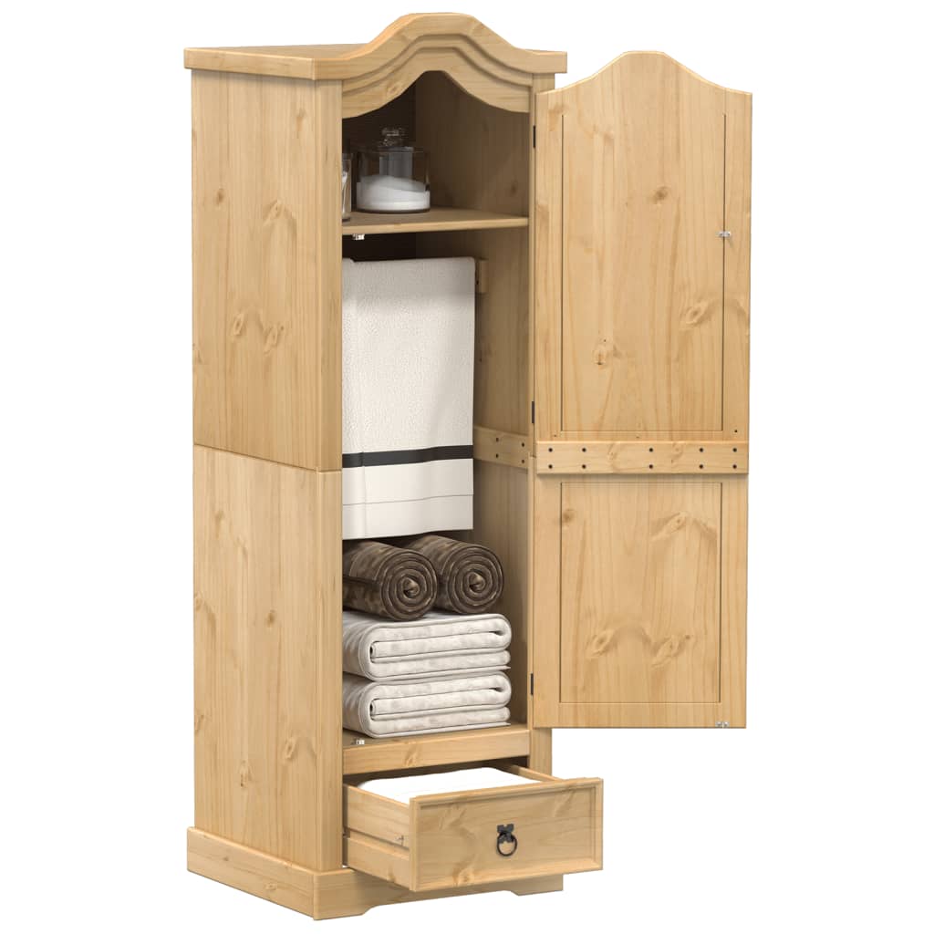 Vidaxl Kleiderschrank Corona, 55x52x170 cm, Massivholz Kiefer