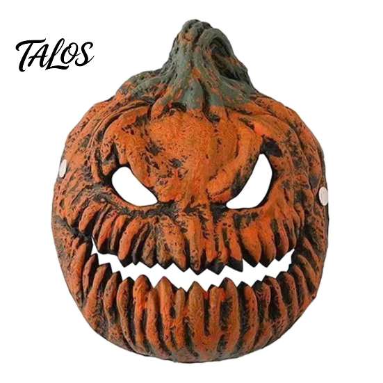 Outdoor Halloween Porch Light Decorations Pumpkin Head Cover Mask, 3D Scary Face Lamp Terrifying Mask Shade for Garage, Wearable Cosplay Costume