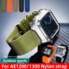 Cinturino in Tela di Nylon per Orologio Casio AE1200 AE1300 A158W/A159 A168 W-218H DW-H5600 Cinturino bocca convessa Uomo Sport all'aperto Braccialetto