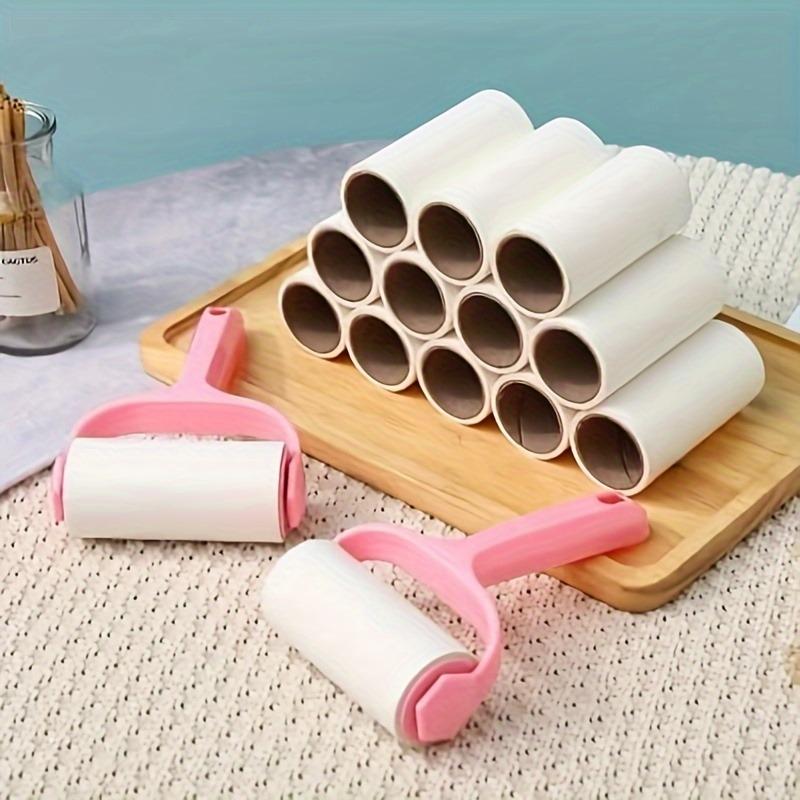 Replacement Paper Roller Dust Sticker Hand Tear Roll brush Clothes Hair Remover Durable Handle Pet hair Removal Roller Brush