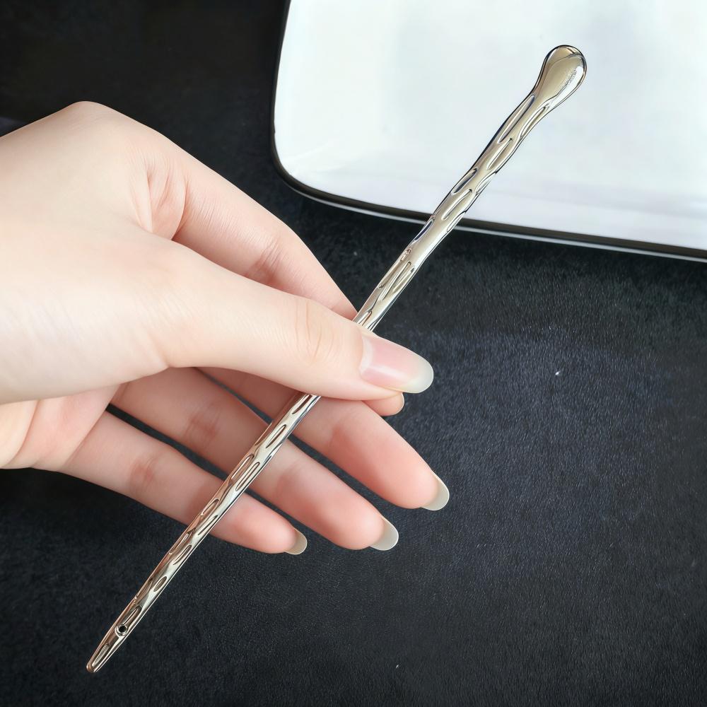 

New Women Metal Hairpins Clips Simple Hair Stick Alloy Chopstick For Bun Updo Wedding Hairstyle Design Tools Hair Accessories
