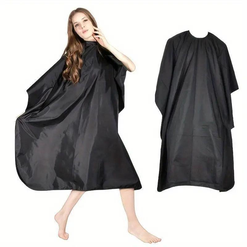 1PC Black Haircutting Bibs Bibs Adult Haircutting Bibs Apron Black Haircutting Bibs