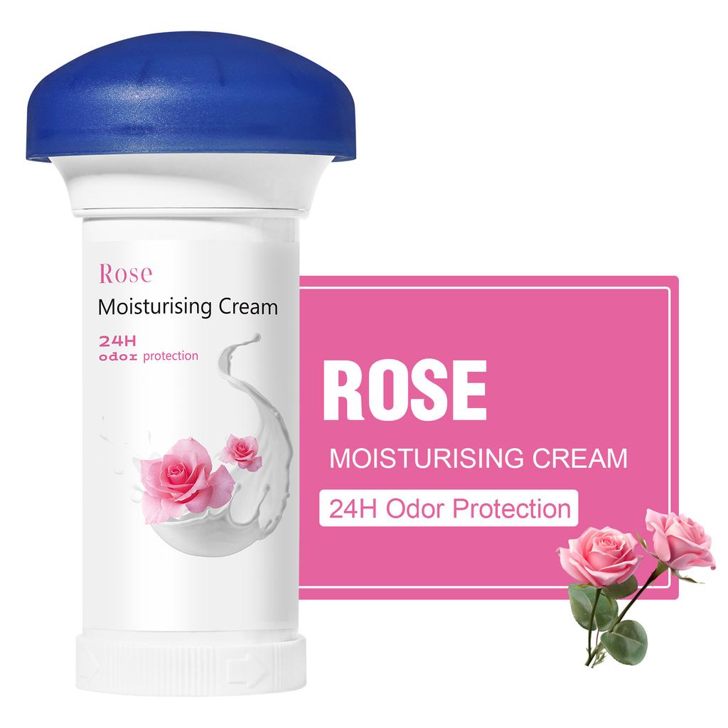 24H Odor Protection Cream - Natural Plant Based Body Deodorant for Men & Women, Alcohol-Free & Moisturizing, 1 Piece