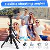 ABUO-Telescoping Tripod Portable Stable Base Selfie Stick Adjustable Height 360° Rotation Live Streaming Stand Combination 2