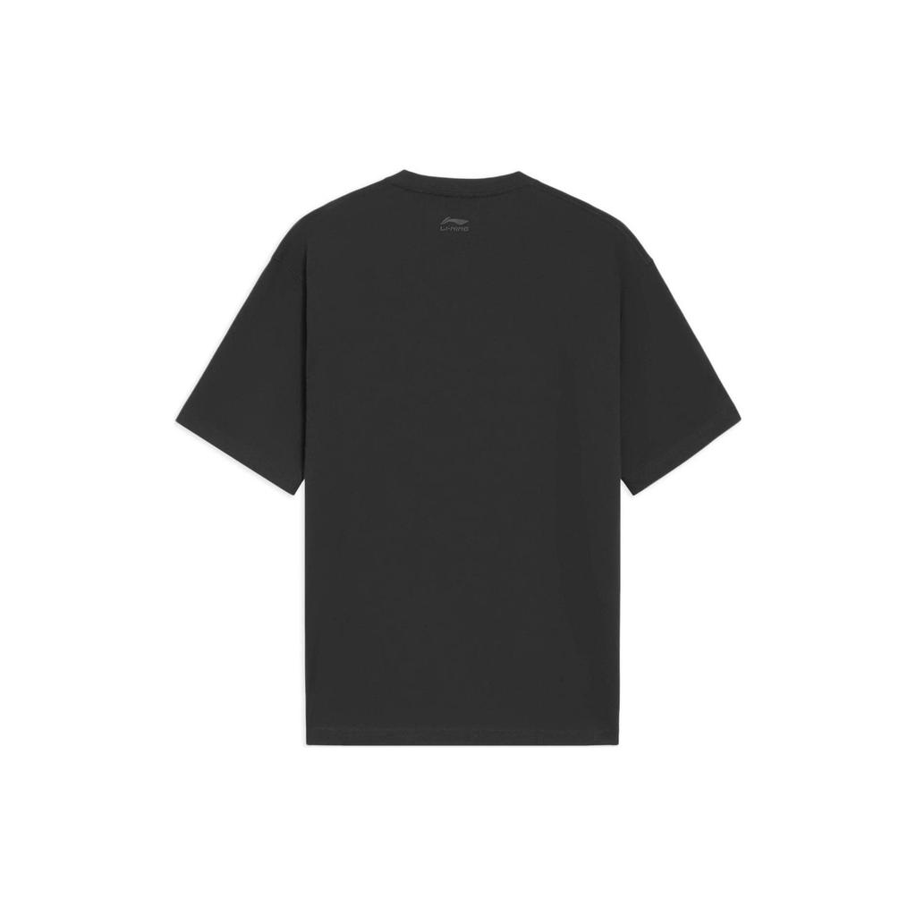 Li Ning Sports Trendy Collection T Shirt Unisex Black AHSS359-4
