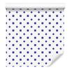 White and Blue Dots Wallpaper for Living Room and Bedroom 50x1000