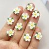 50Pcs Cute Cartoon Mini Colored Flower Nail Art Resin Designer Charms DIY Craft For Nail 3D Decorations Jewelry