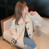 Imitation lamb wool coat women's autumn and winter new loose and thin small thickened short top student