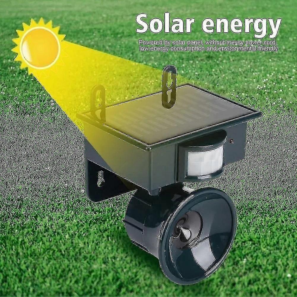 Wabjtam Outdoor Ultrasonic Bird Repeller Solar Powered Ultrasonic Bird Repeller Deer Repeller Cat Repeller Dog Repeller Mouse Repeller Animal