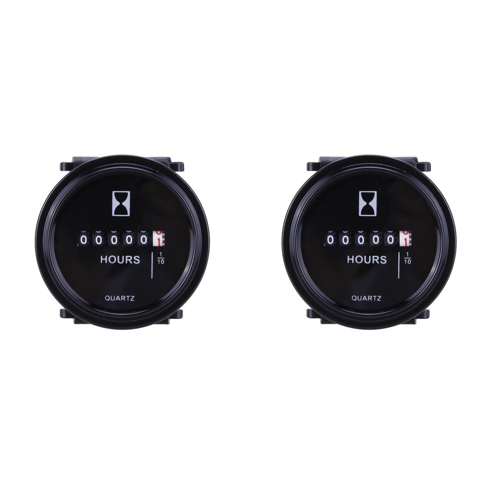 12v 24v 36v Hour Meter for Marine Boat Engine 2" Round Waterproof Gauge Moto Car Trucks Mechanical Hour Meter Counter Timer3