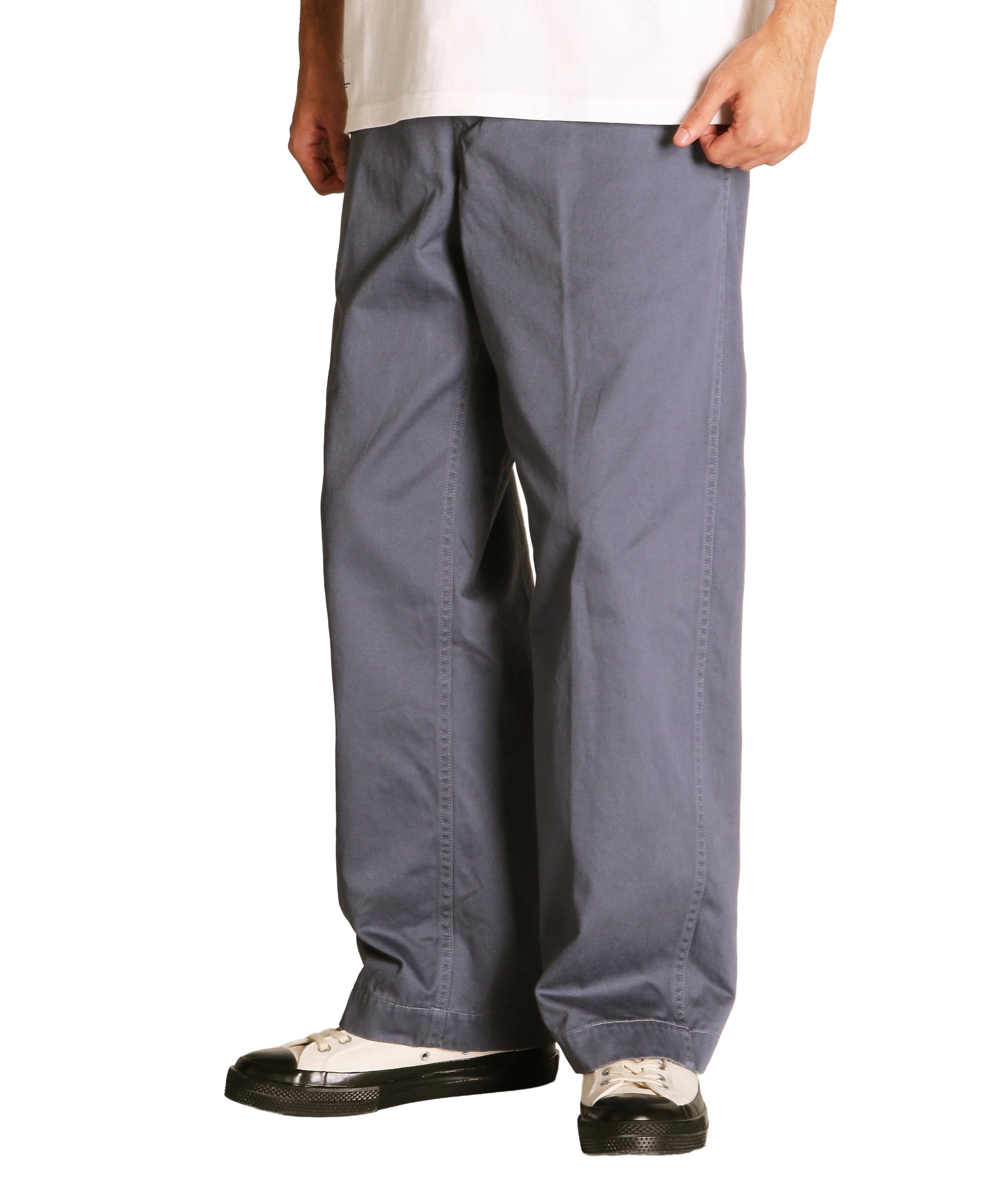 

Schott CHINO TROUSERS Men s Size 30 (115cm) Blue Gray 782-5210010