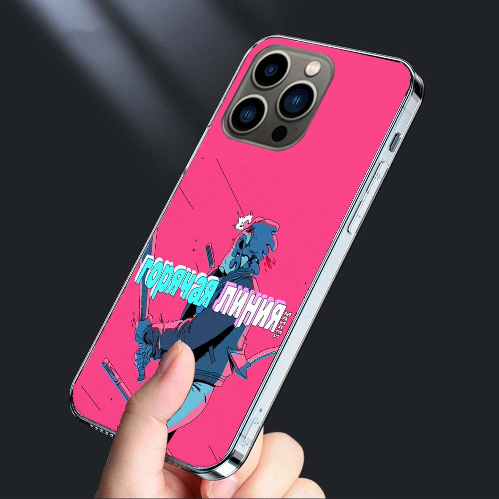 Game Hotline Miami Phone Case For Iphone 16E 15 Pro 14 Plus 17E 16 17 Pro Max Air 11 12 13 Mini Shockproof Capa Cute Cover TP