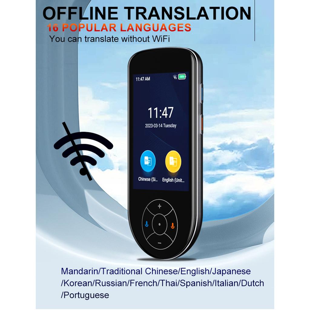 Dispositivo di traduzione V600 da 3,5" Supporto per la traduzione di oltre 130 lingue Bidirezionale istantaneo