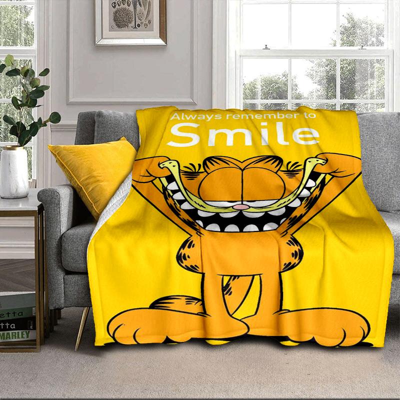 Garfi cat Valentine Heart Blanket Flannel Blanket for bed, sofa, Camping, Hiking, Picnic Essentials, gift for family Fan gifts