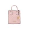 Michael Kors MK Mercer Monogram Logo Pendant Commuter Vintage Canvas And Polyester Music Score Tote Bag Women Tote Bags 35T1GM9C0I-POWDER-BLUSH