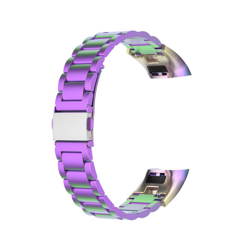 Suitable for Huawei for Honor Band 5 4 Watch Band Adjustable Stainless Steel Replacement Strap Wristband Bracelet Rust P